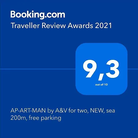 Apartment Ap-art-man By A&v For Two, New, Sea 200m, Free Parking Kozino